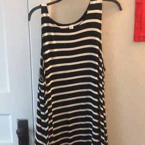 Striped swing dress